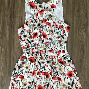 Criss cross Floral Romper